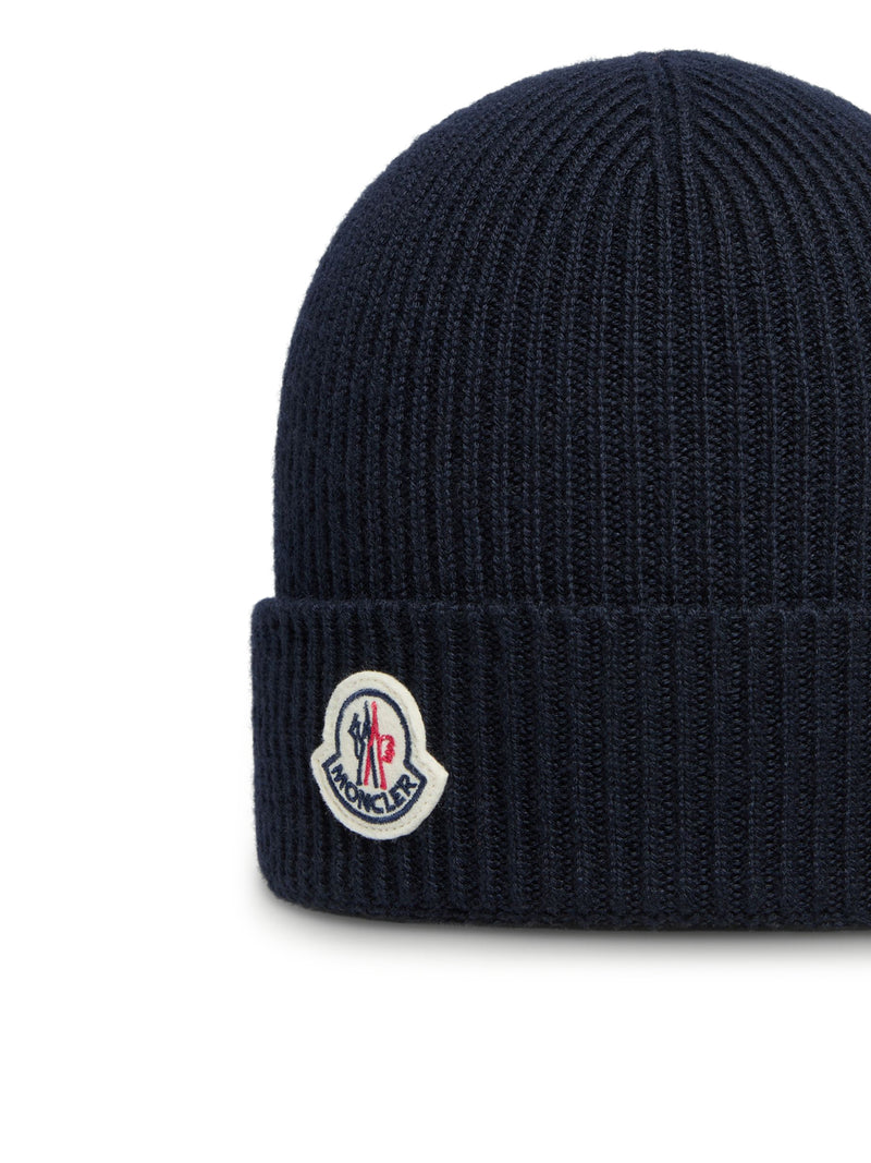 MONCLER LOGO WOOL HAT