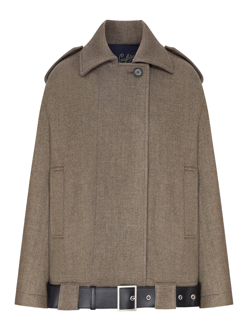 MICHI WOOL JACKET WITH BELT