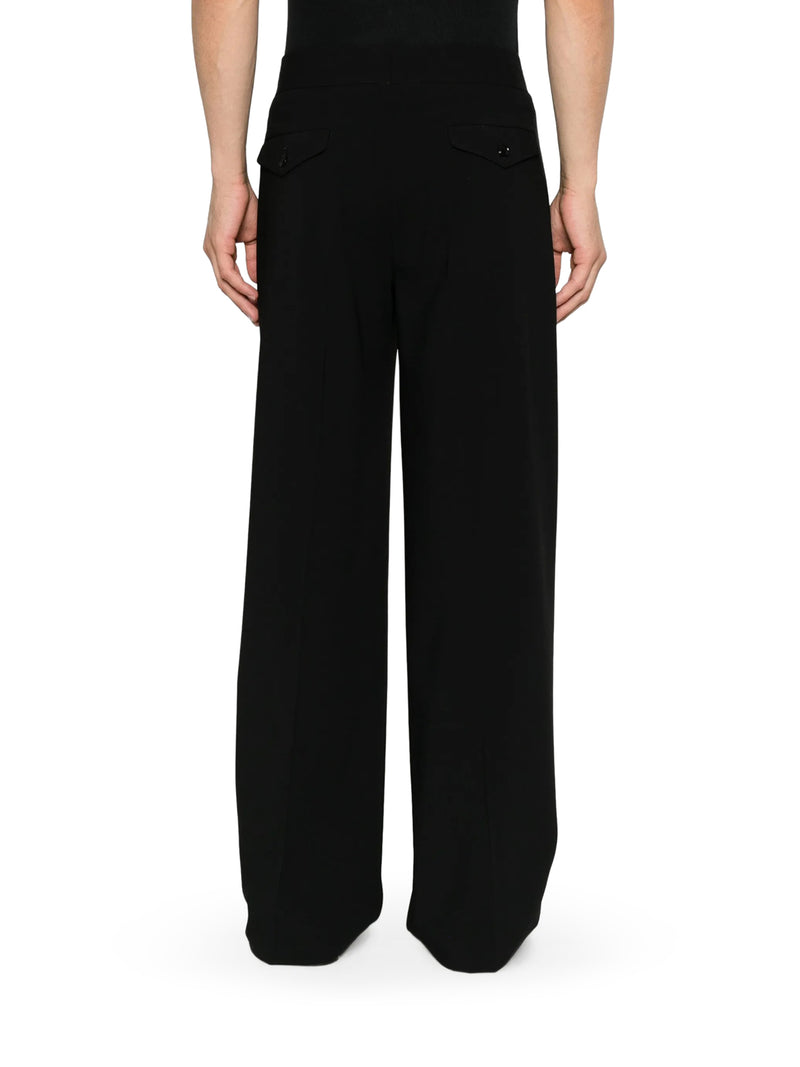 DOUBLE-PLEAT TROUSERS IN PURE VIRGIN WOOL
