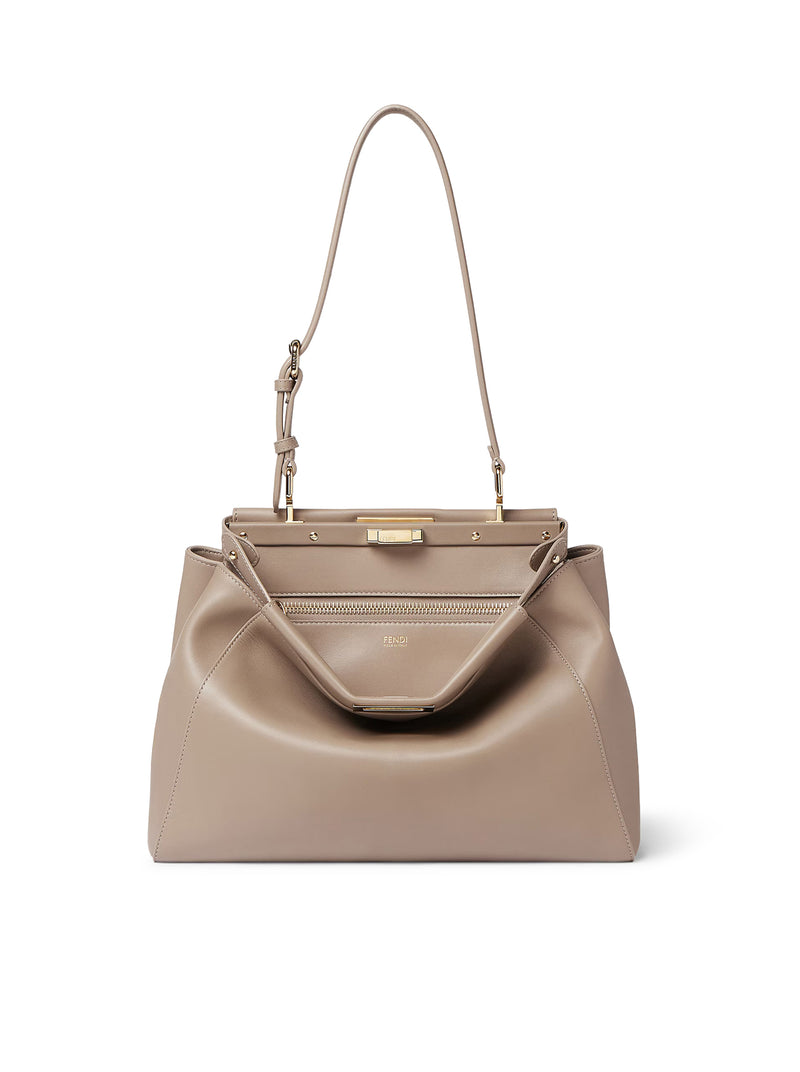 MY PEEKABOO® MEDIUM TAUPE LEATHER BAG