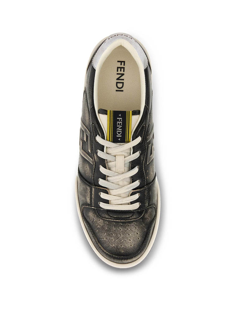 BLACK LEATHER MATCH SNEAKERS