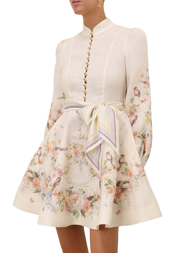 VALIANT BUTTONED MINI DRESS