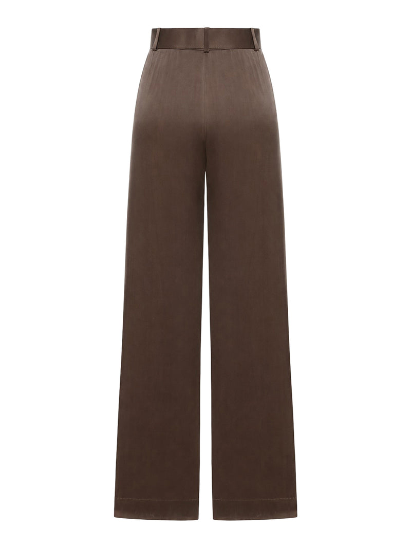 WIDE LEG SETA PANTALONI