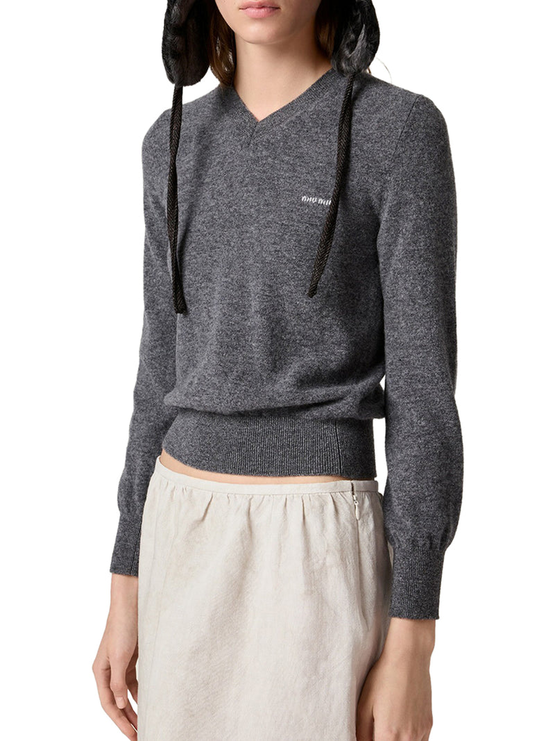 V-NECK WOOL SWEATER