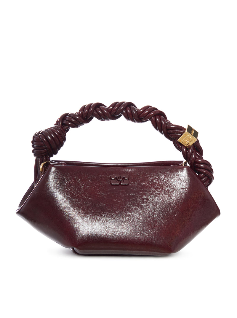 CRACKLED LEATHER MINI BOU BAG