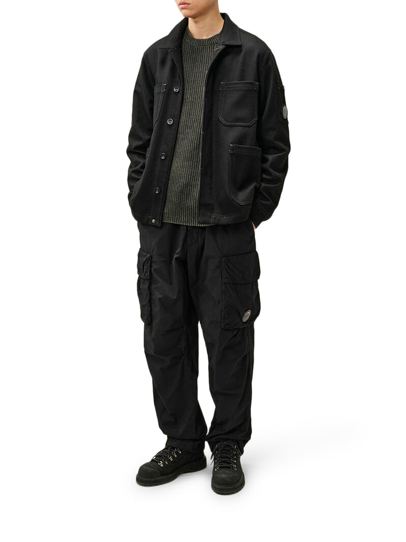 WOOL FELT OVERSHIRT