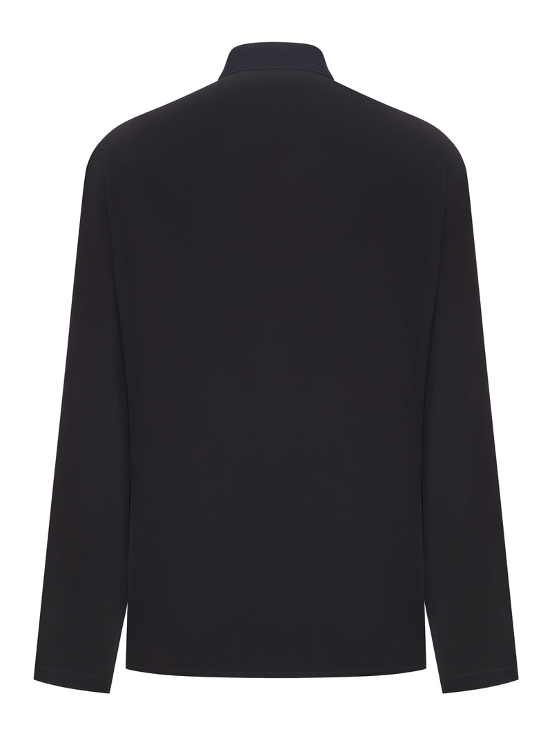 BLACK SILK SHIRT