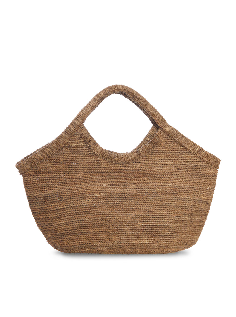 WOVEN RAFFIA SHOPPER BAG