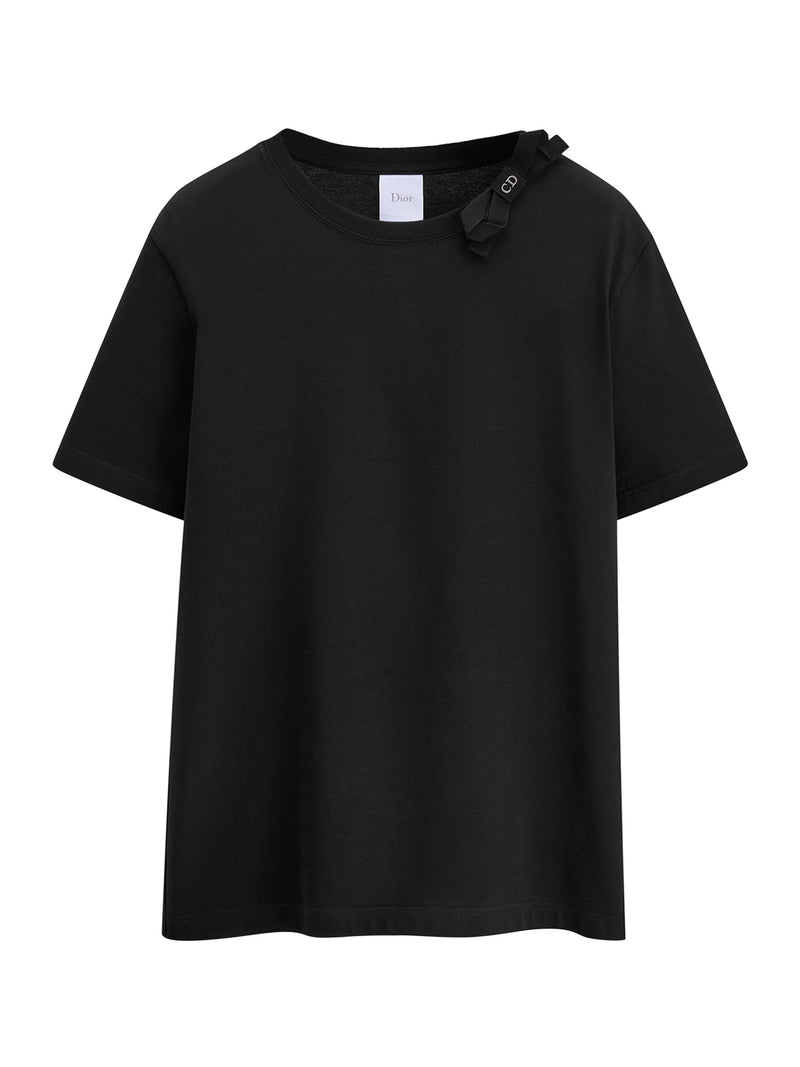 FITTED COTTON JERSEY T-SHIRT