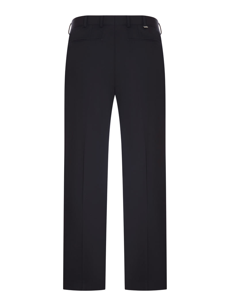 TAILORED FABRIC TROUSERS WITH PLEATS