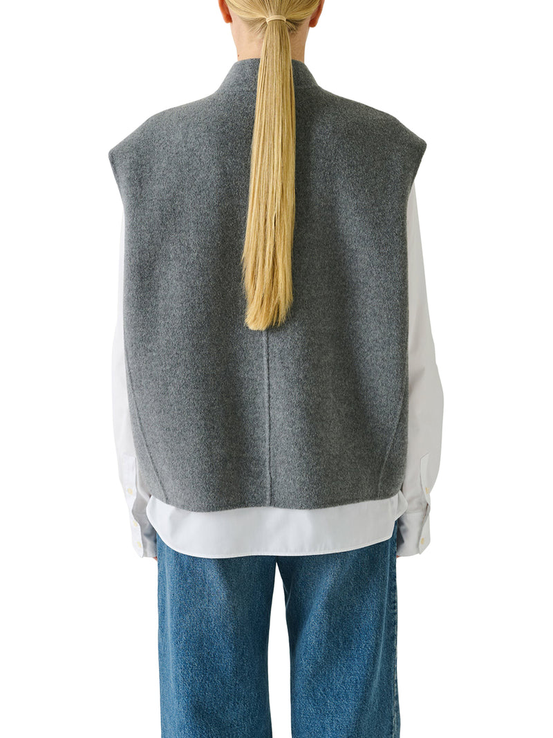 ADELINE DOUBLE SIDE WOOL VEST
