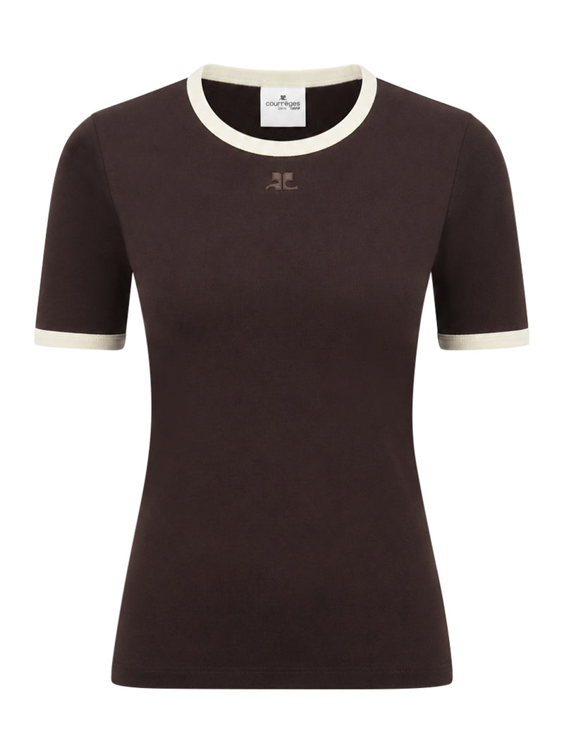 T-SHIRT WITH CONTRASTING TRIM