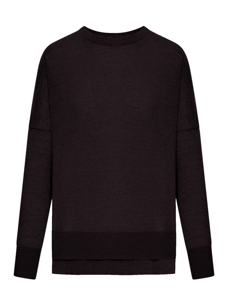 3-PLY MERINO WOOL CREW NECK