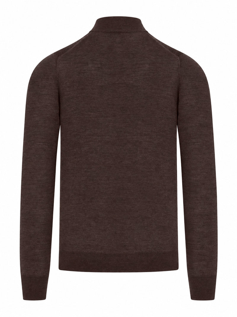 FULL ZIP SWEATER IN VIRGIN WOOL
