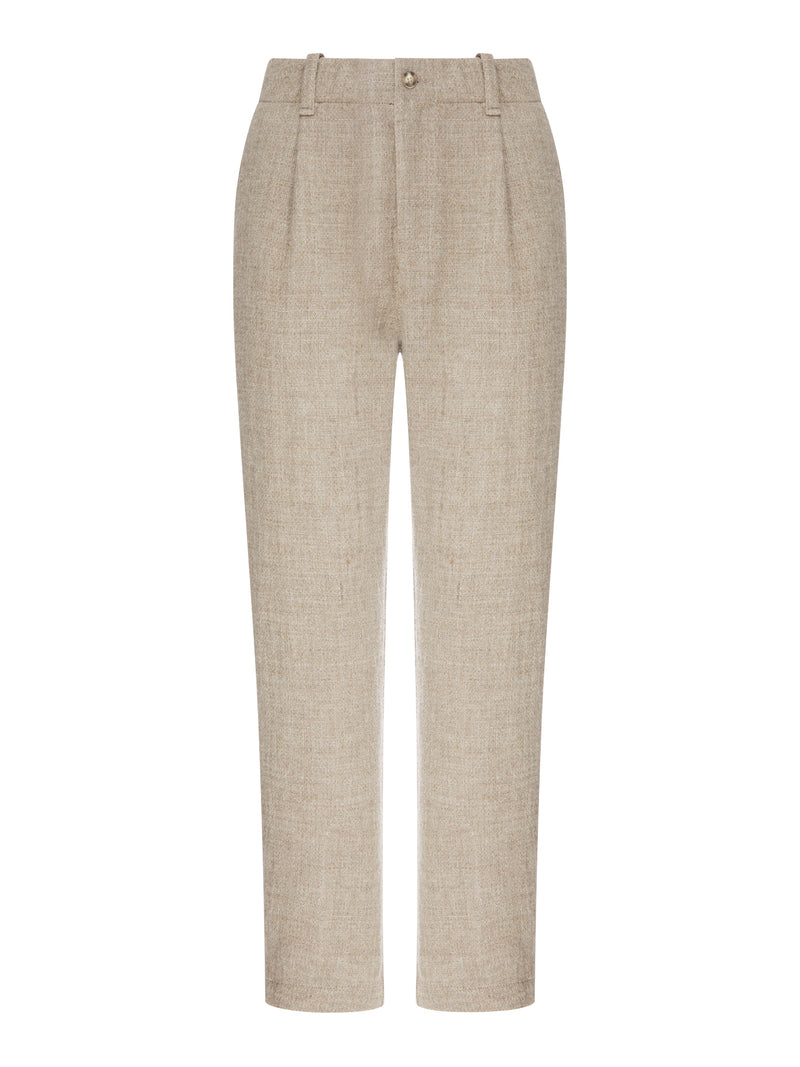 HIGH-WAISTED TAILORED TROUSERS