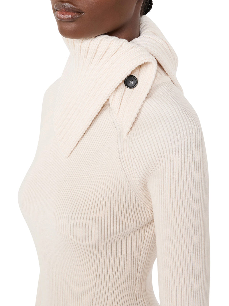 FITTED STRETCH WOOL SWEATER
