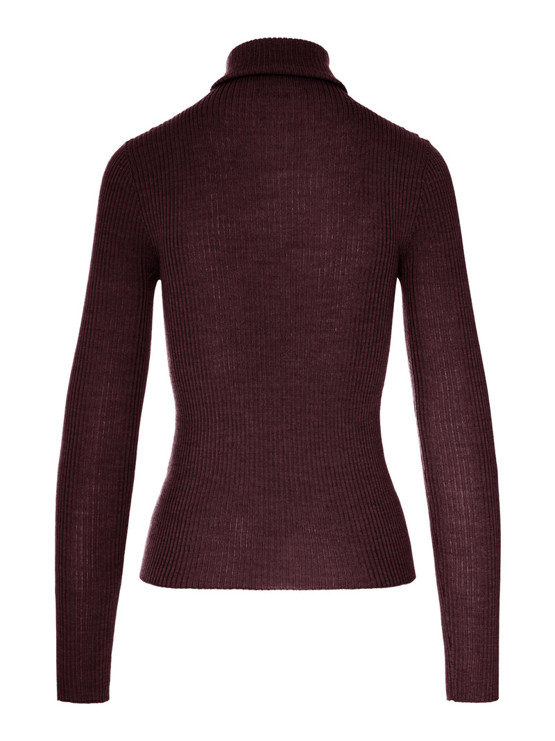 RIBBED TURTLENECK SWEATER