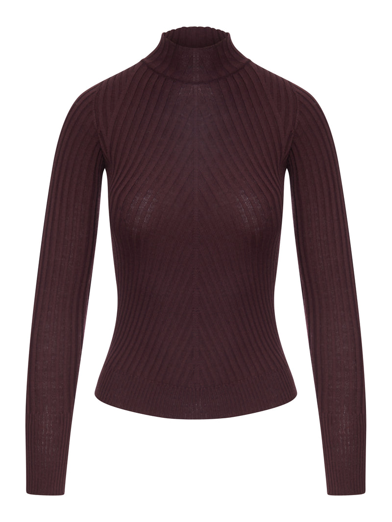 RIBBED TURTLENECK SWEATER
