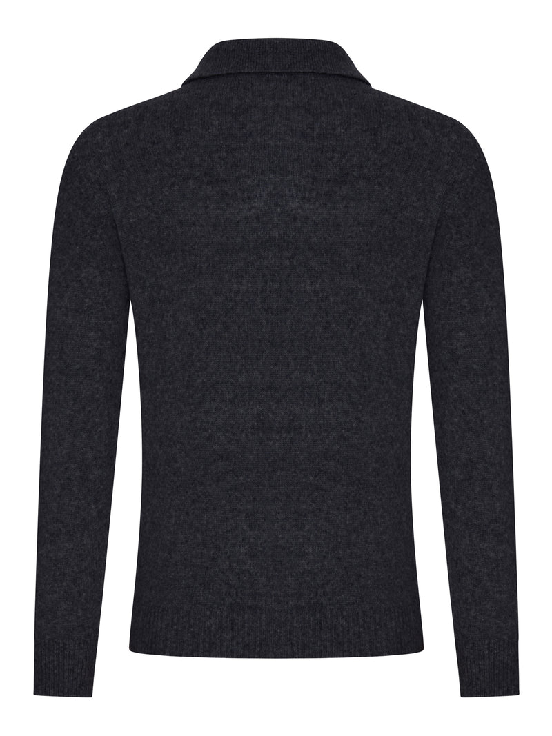 WOOL POLO SWEATER