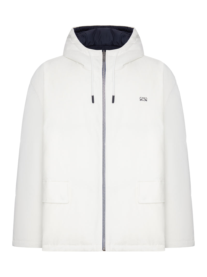 REVERSIBLE PADDED BOMBER JACKET WITH HOOD