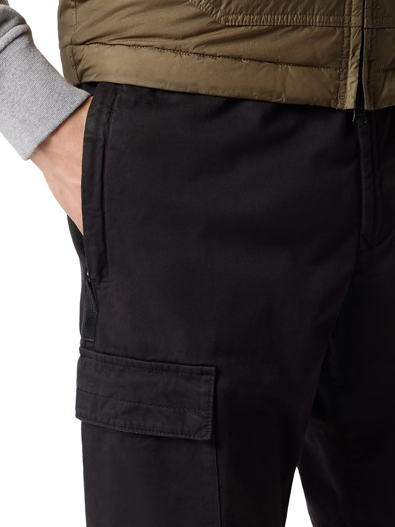 REGULAR TAPERED FIT JOGGER TROUSERS WITH AN ELASTICATED WAIST