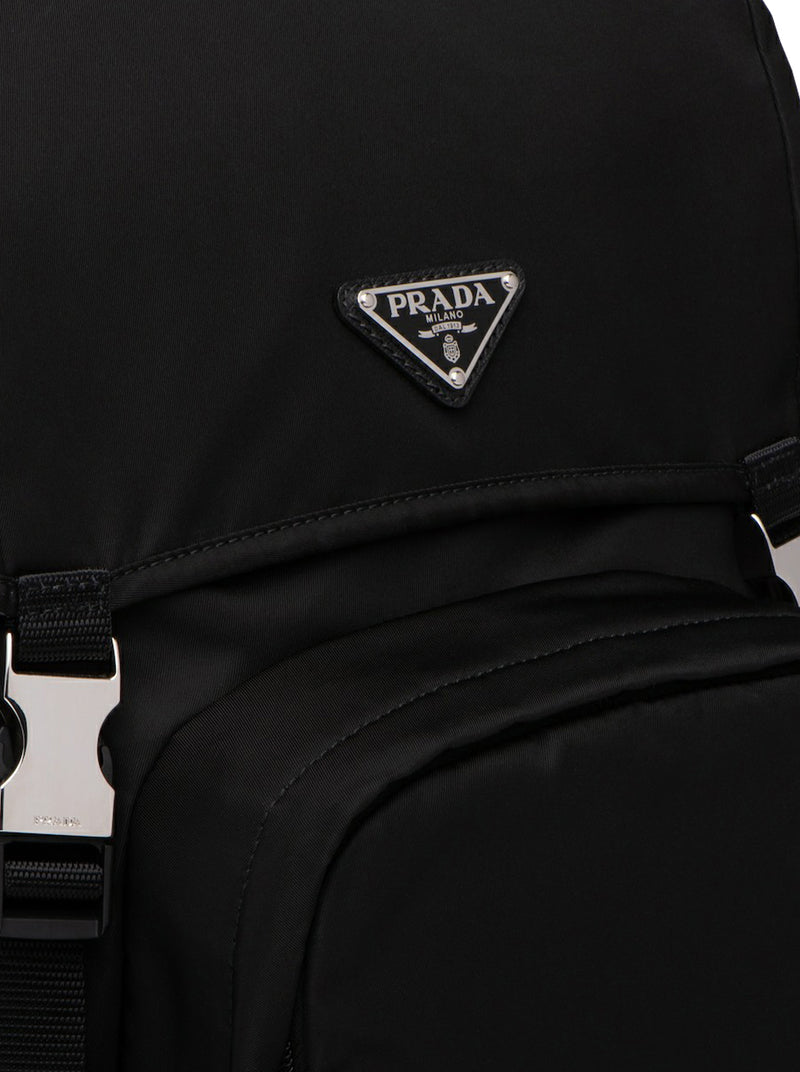 BACKPACK IN RE-NYLON AND SAFFIANO LEATHER