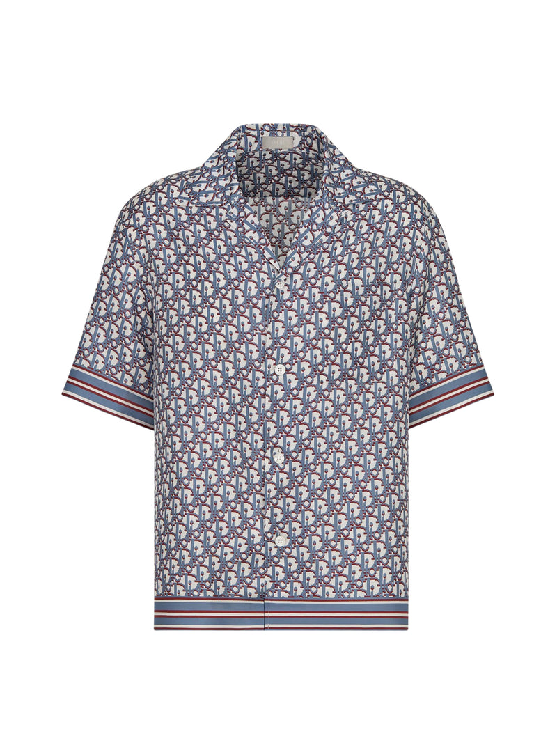 DIOR OBLIQUE PIXEL HAWAIIAN SHIRT