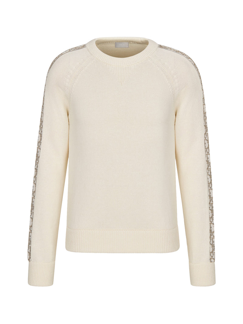 SWEATER WITH OBLIQUE DIOR INSERTS