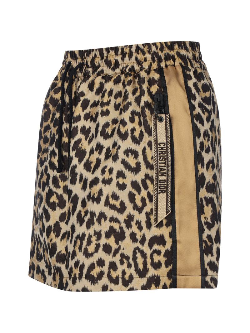 Christian Dior leopard print skirt