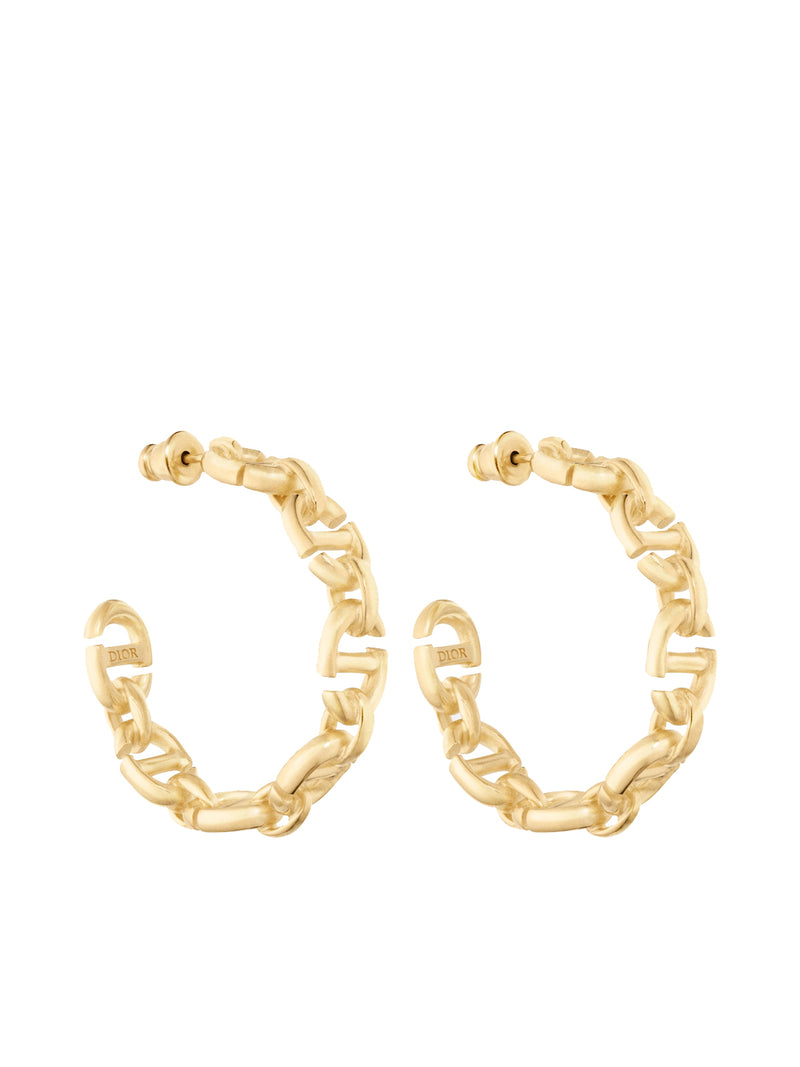 NAVY CD EARRINGS