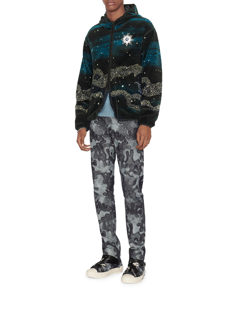 DIOR AND PETER DOIG ZIPPED HOODED BLOUSON