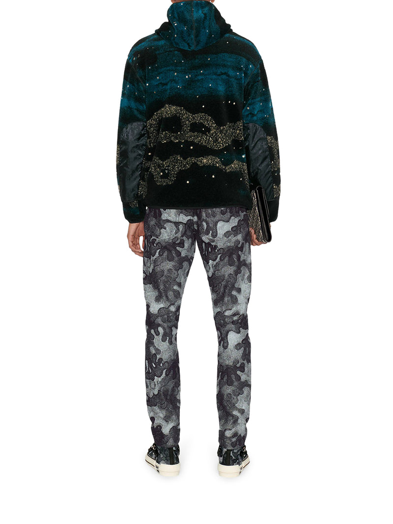DIOR AND PETER DOIG ZIPPED HOODED BLOUSON