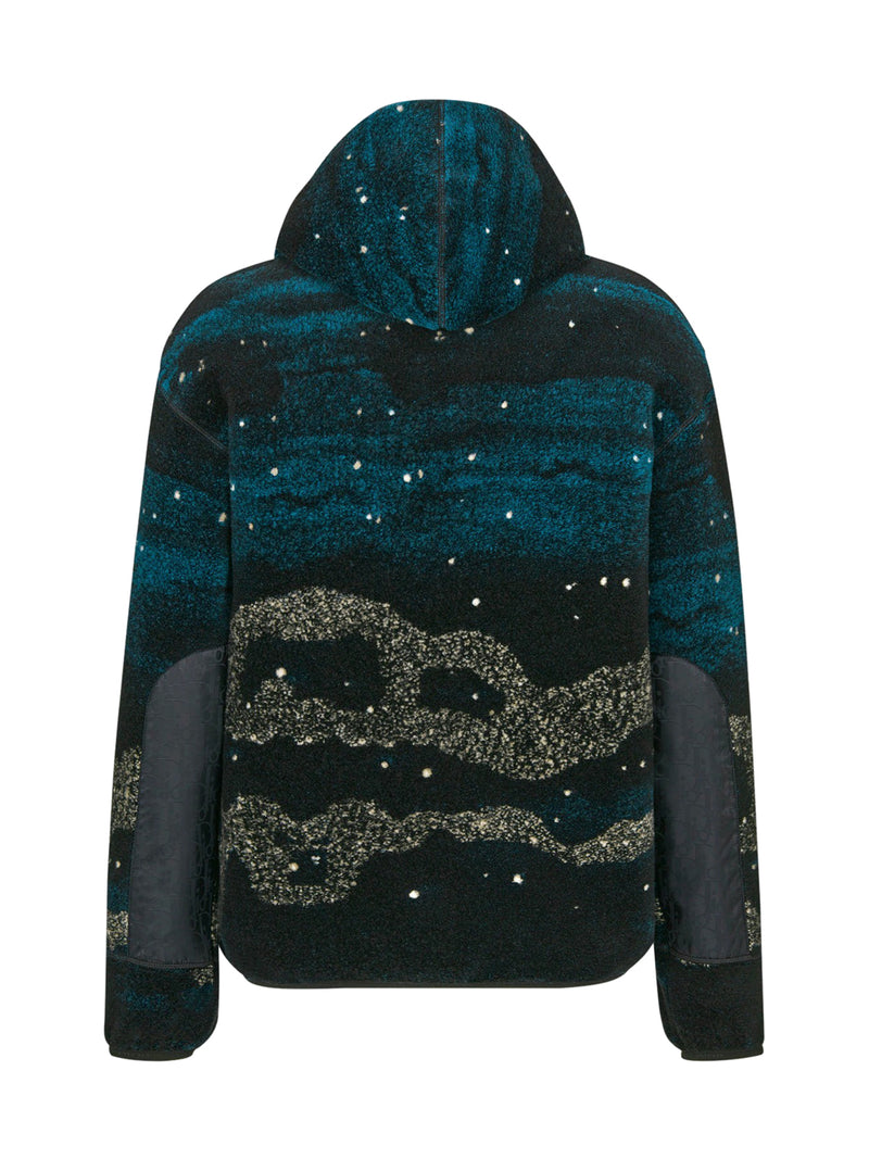 DIOR AND PETER DOIG ZIPPED HOODED BLOUSON