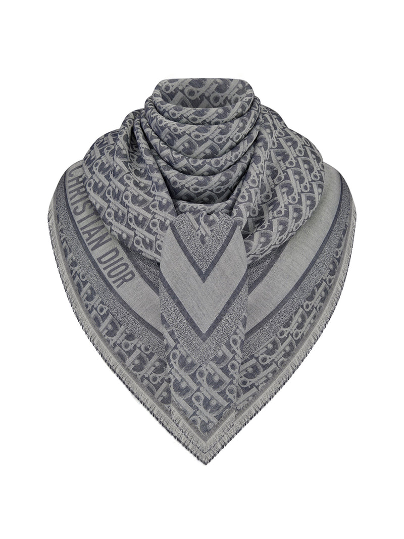 DIOR OBLIQUE DENIM SHAWL