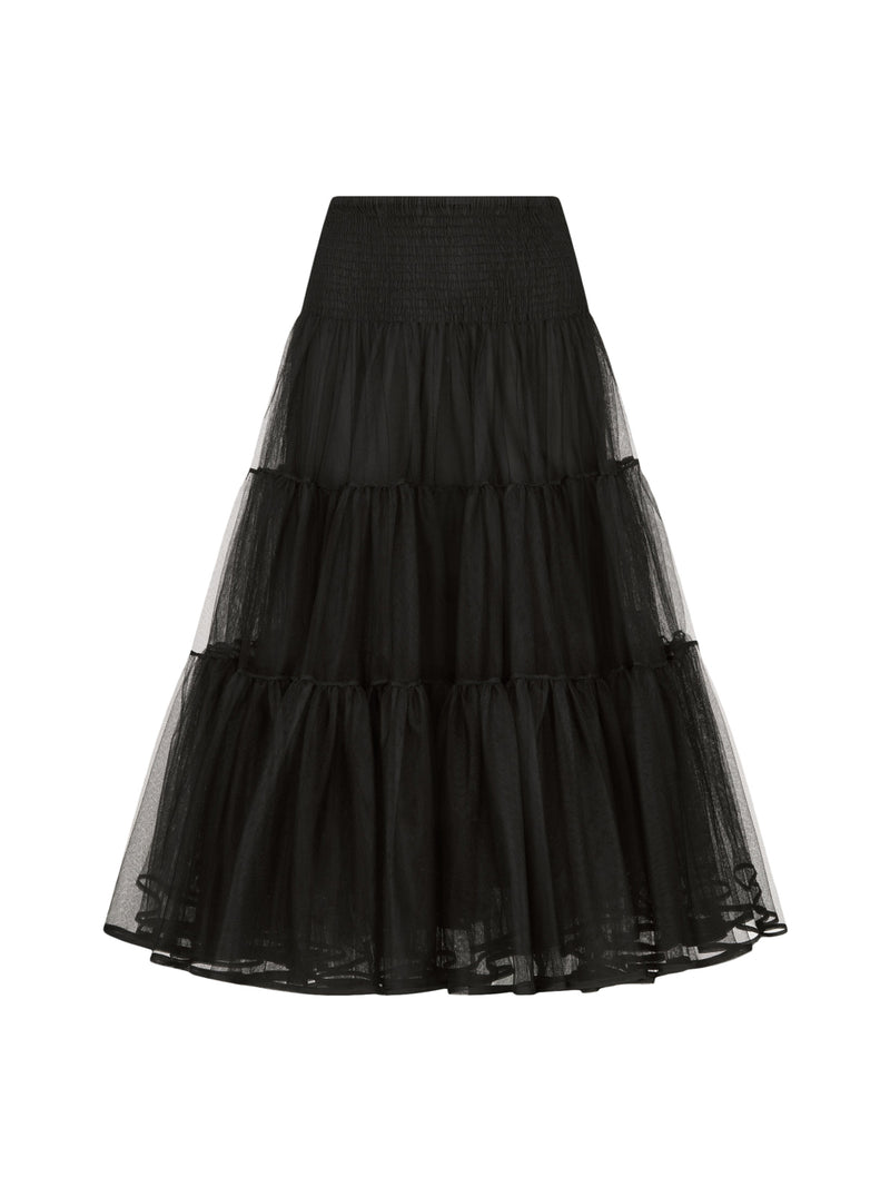 MIDI SKIRT WITH RUFFLES