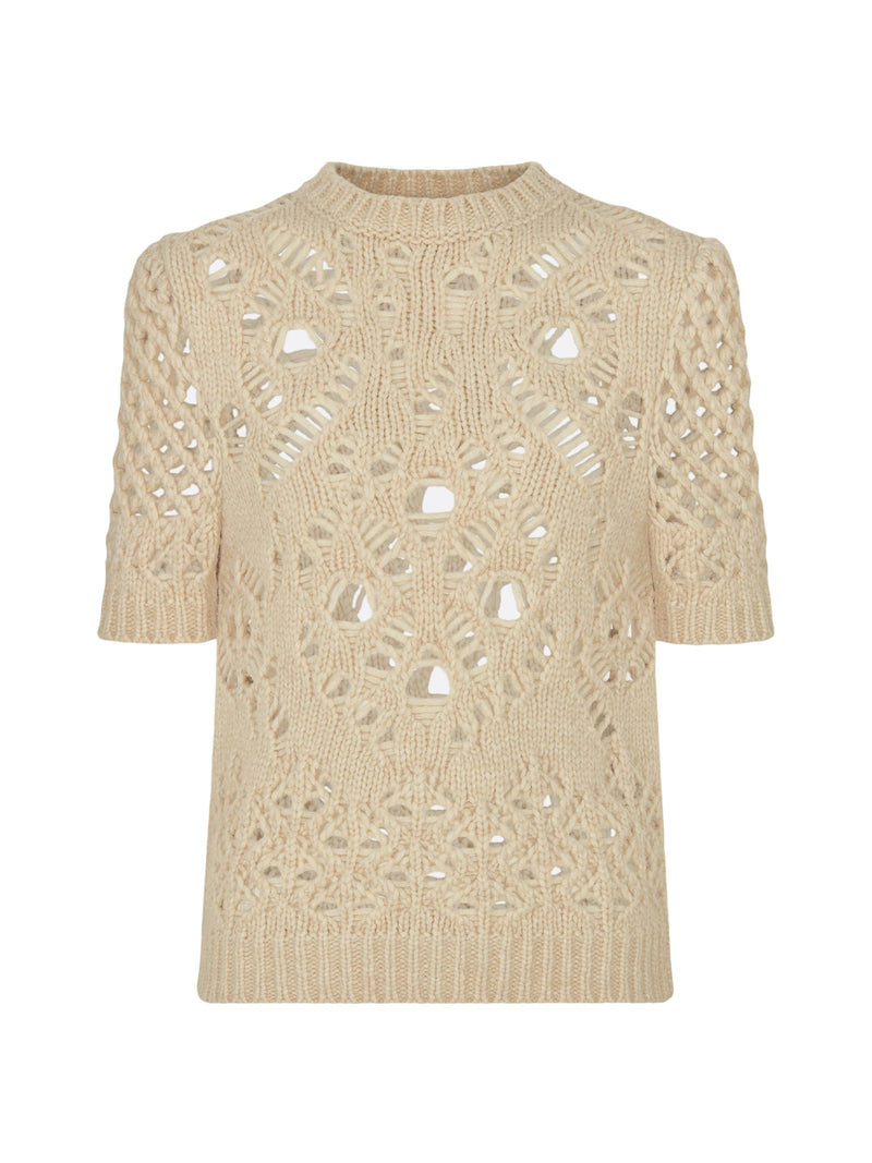 SHORT SLEEVE SWEATER