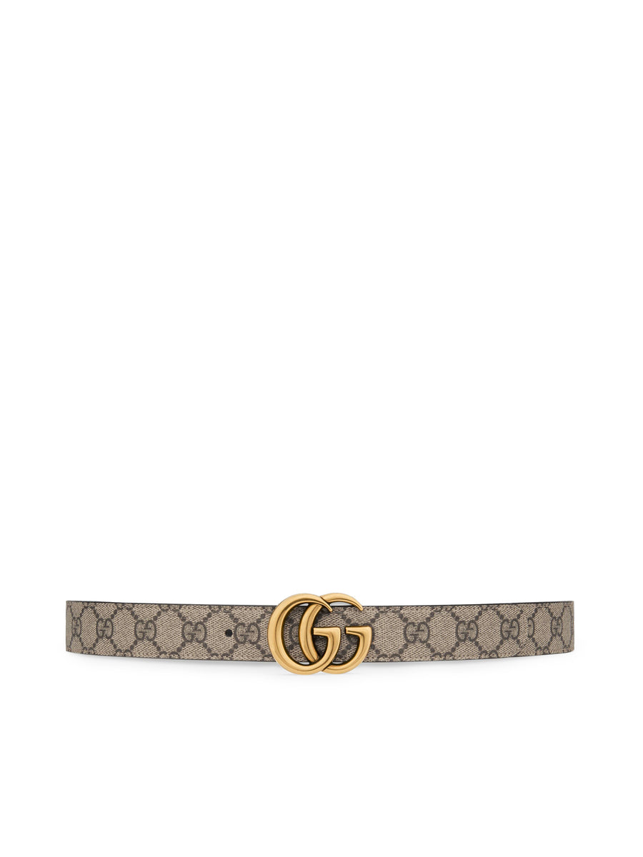 GG Marmont reversible belt in blue and dark blue Supreme