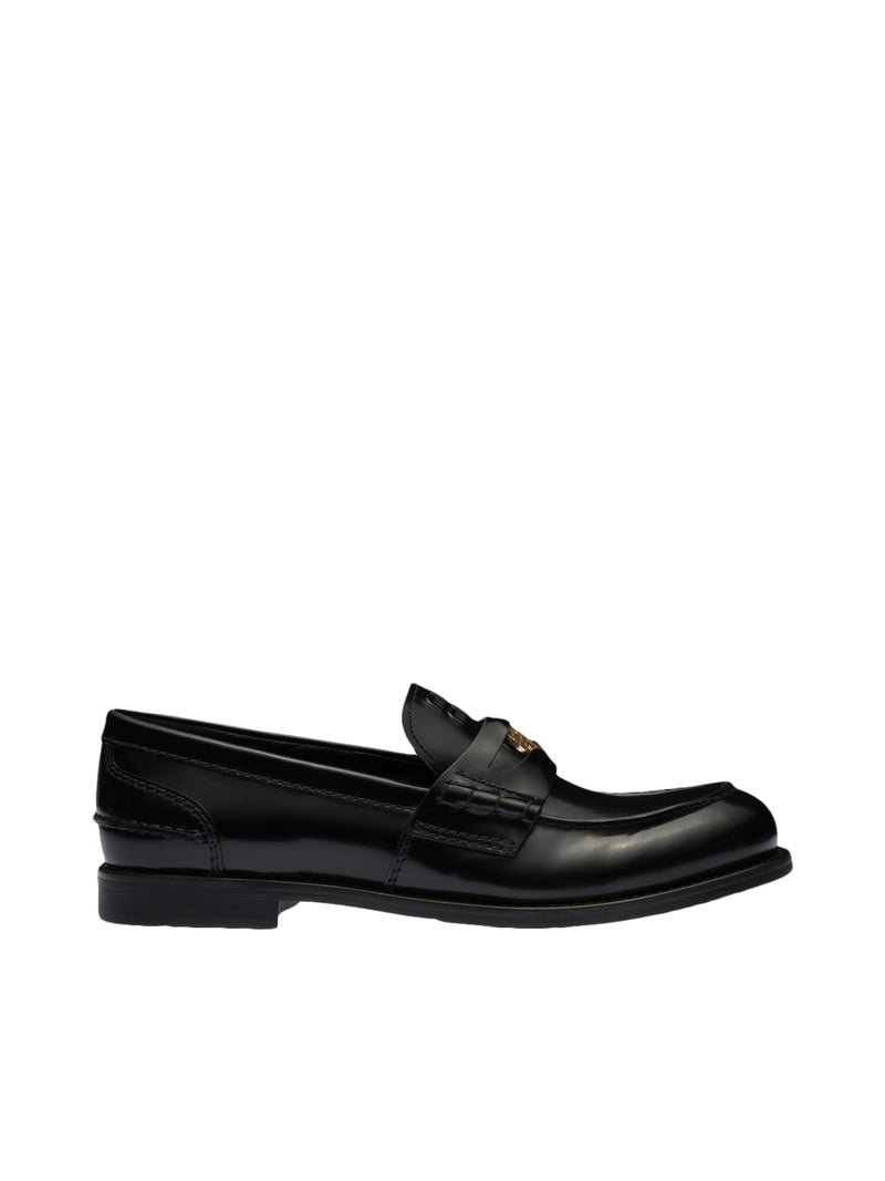 BRUSHED LEATHER LOAFERS