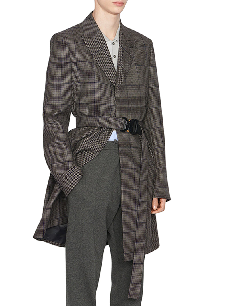 COAT WITH BELT WITH