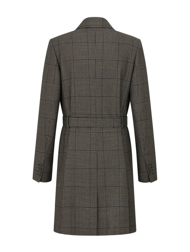 COAT WITH BELT WITH