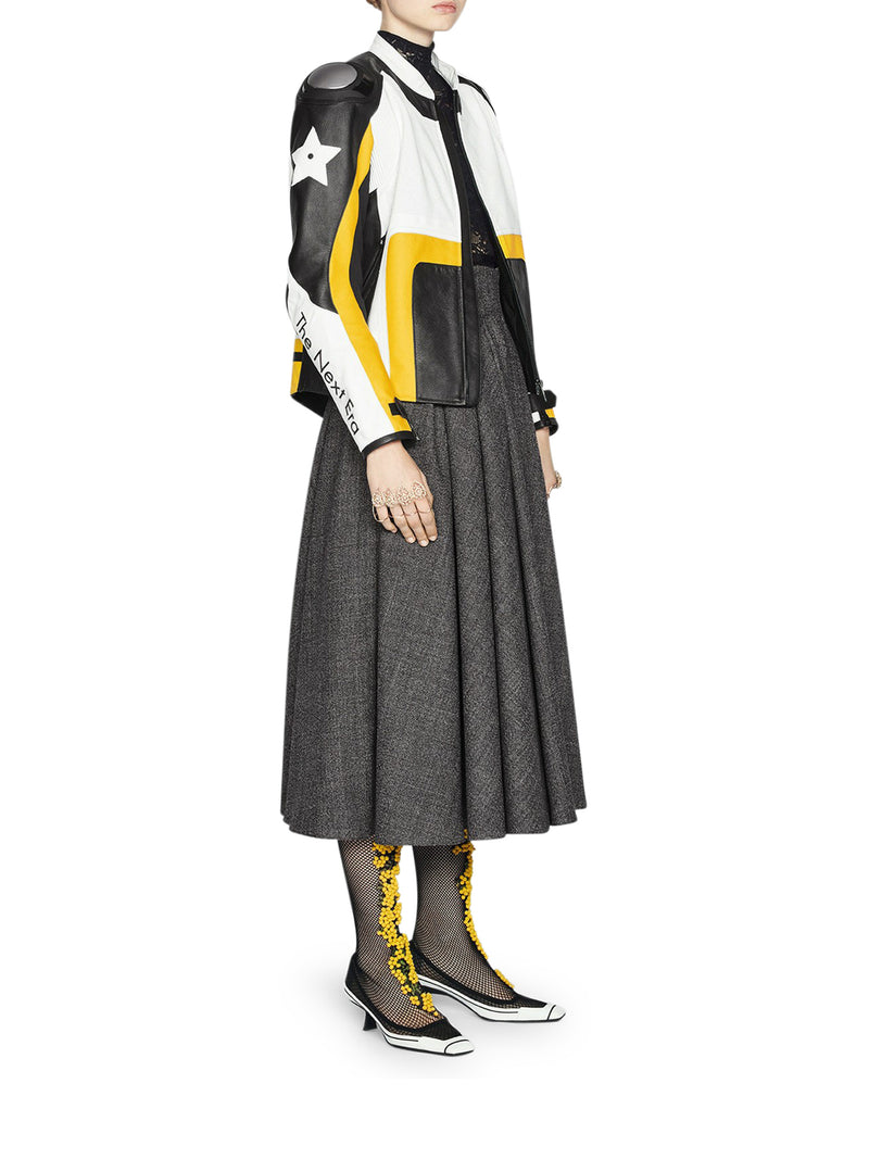 PLEATED MIDI SKIRT