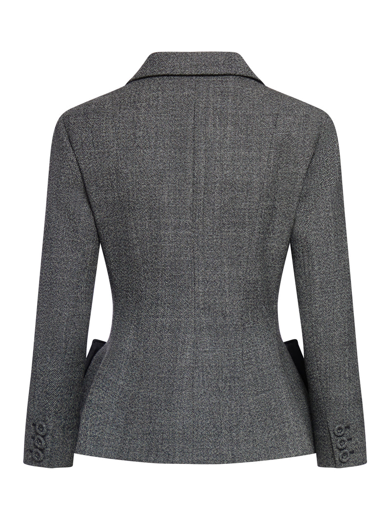 blazer with nylon details