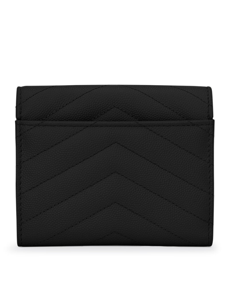 CASSANDRE MATELASSÉ COMPACT TRI-FOLD WALLET IN GRAIN DE POUDRE EMBOSSED LEATHER