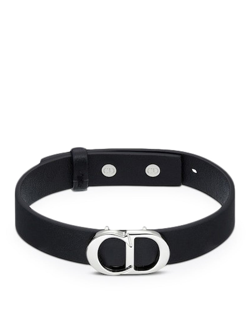 CD ICON LEATHER BRACELET