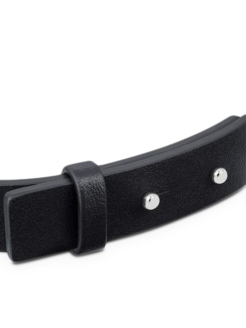 CD ICON LEATHER BRACELET