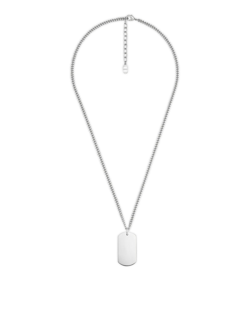 NECKLACE WITH CD COUTURE PLATE PENDANT