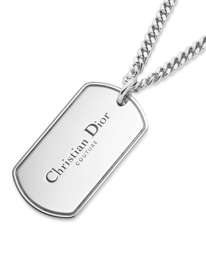 NECKLACE WITH CD COUTURE PLATE PENDANT