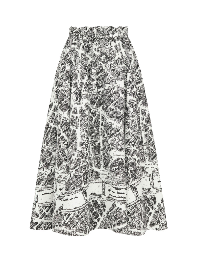 POPELINE MIDI SKIRT