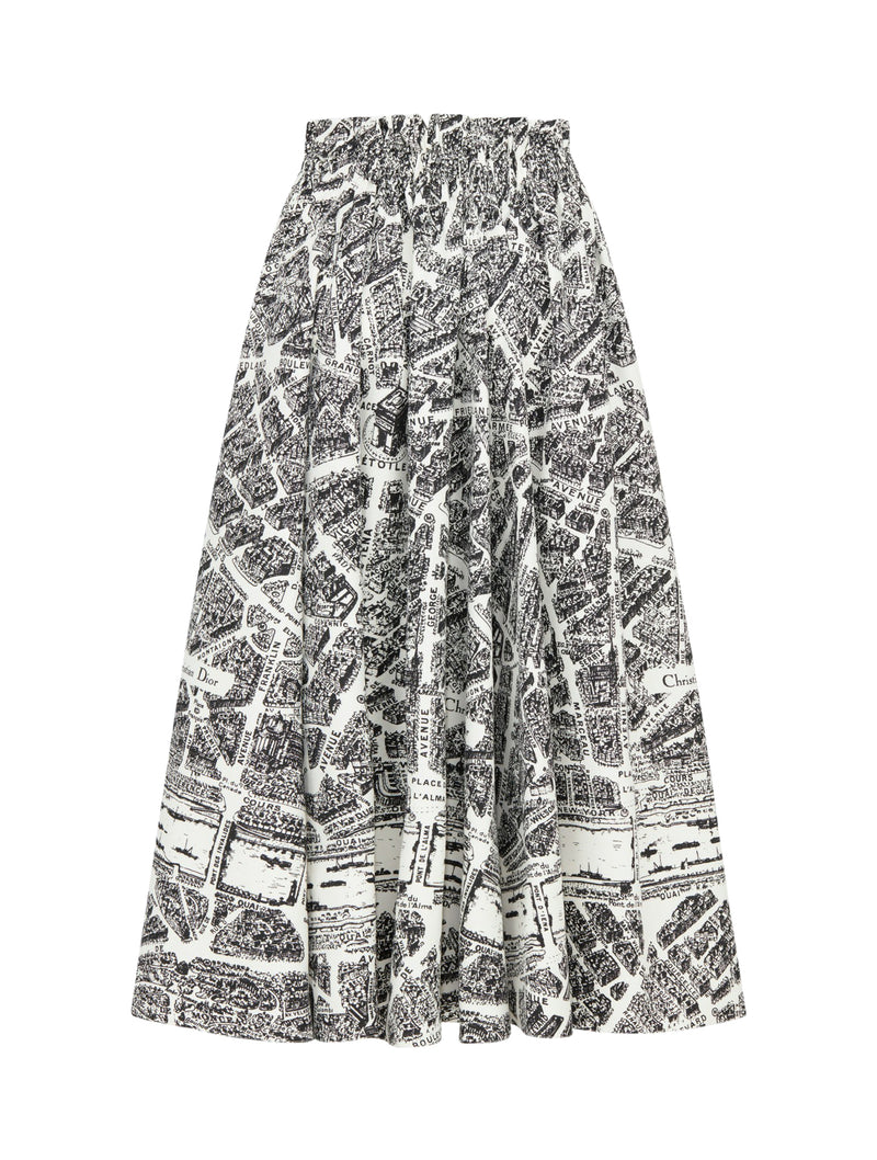 POPELINE MIDI SKIRT