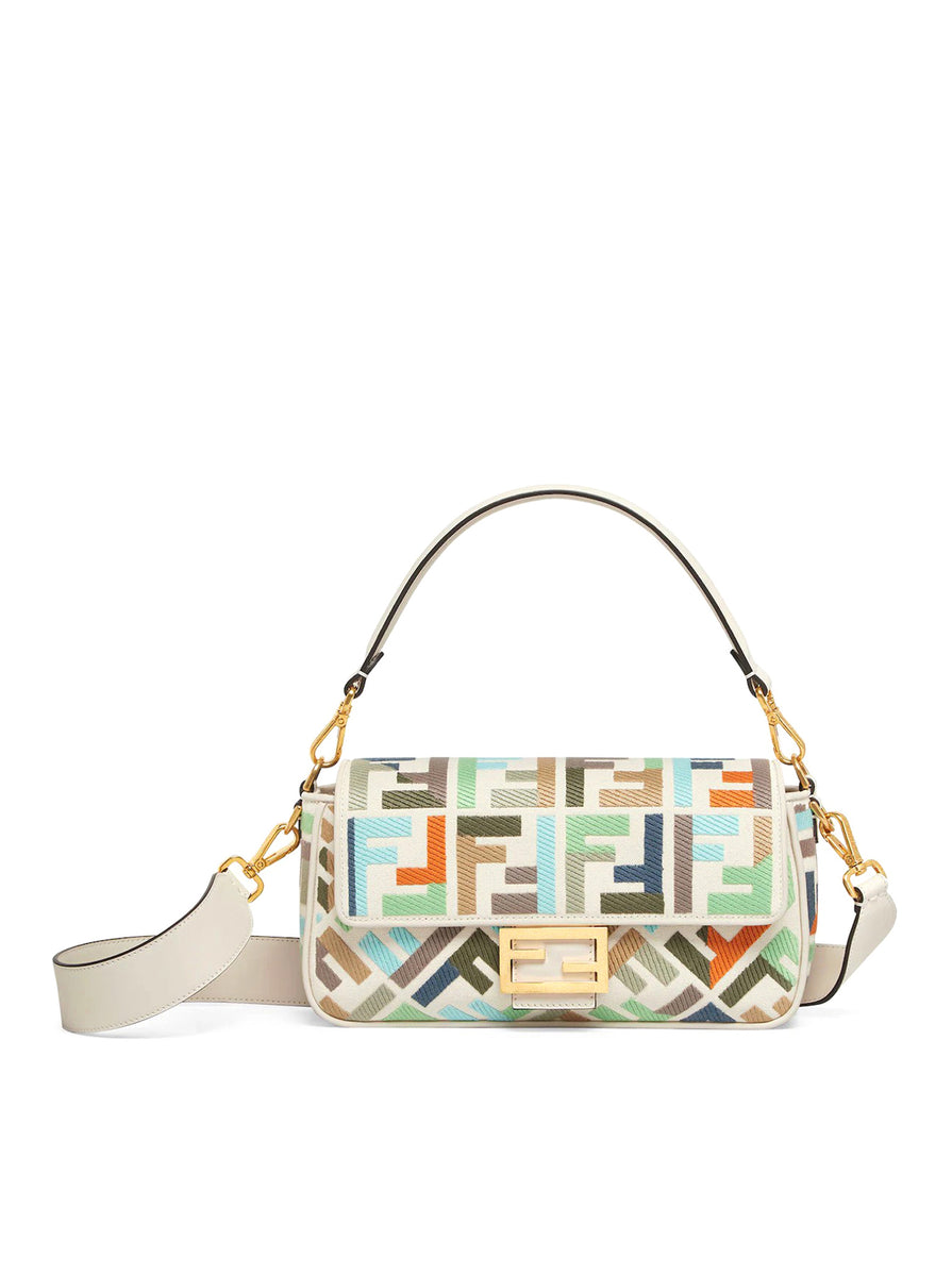 FF canvas medium 'Baguette' bag Fendi